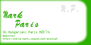 mark paris business card